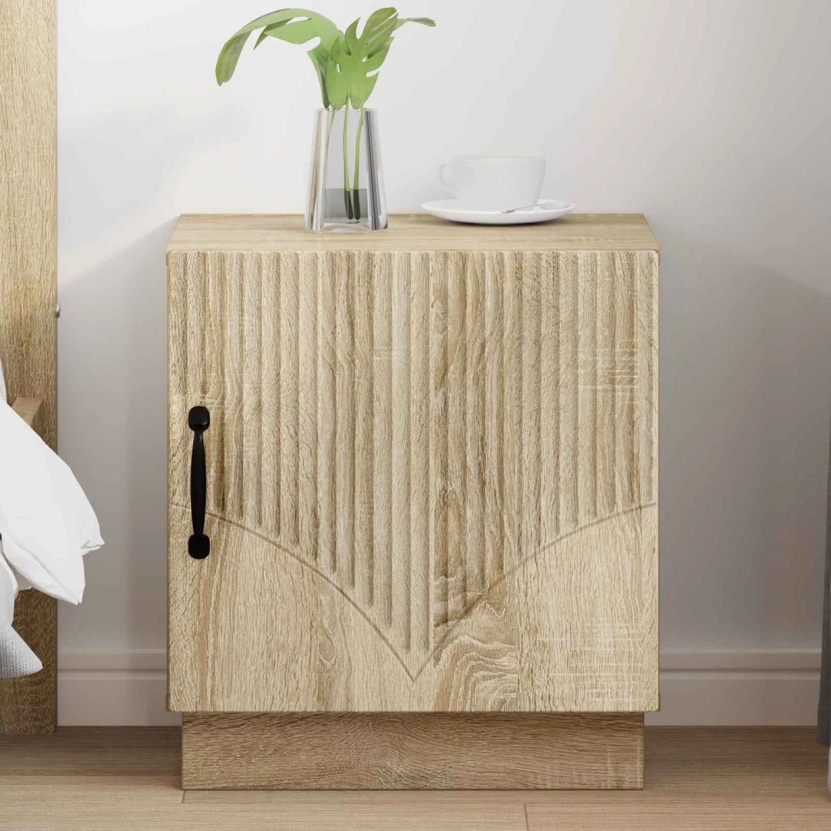 vidaXL Sengebord Sonoma-eg 43 x 34,5 x 47 cm
