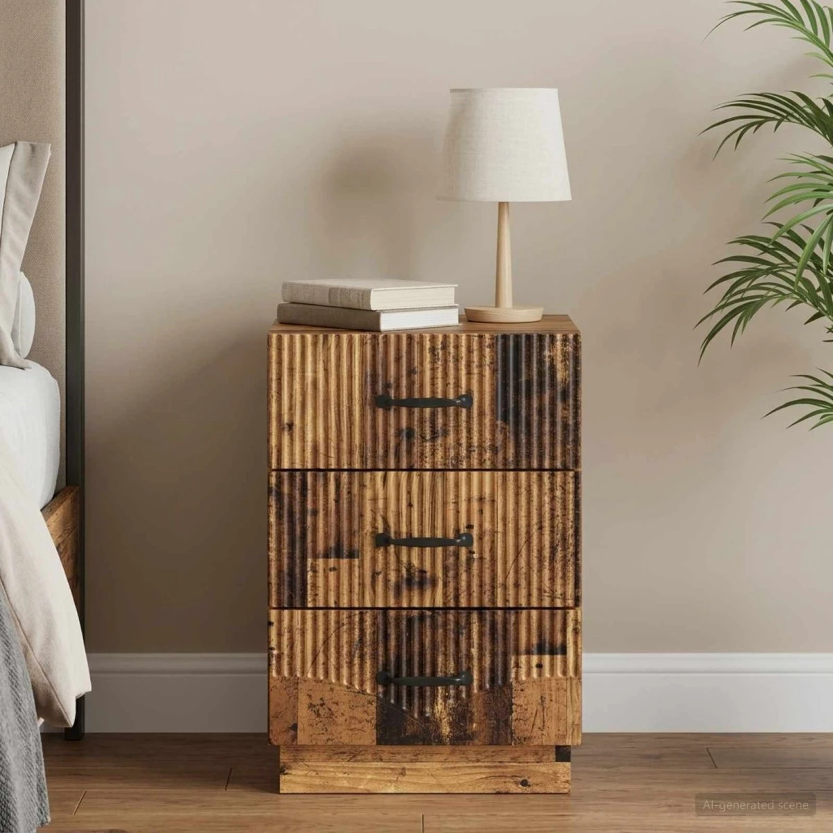 vidaXL Natskab Gammelt træ 43 x 41 x 63,5 cm
