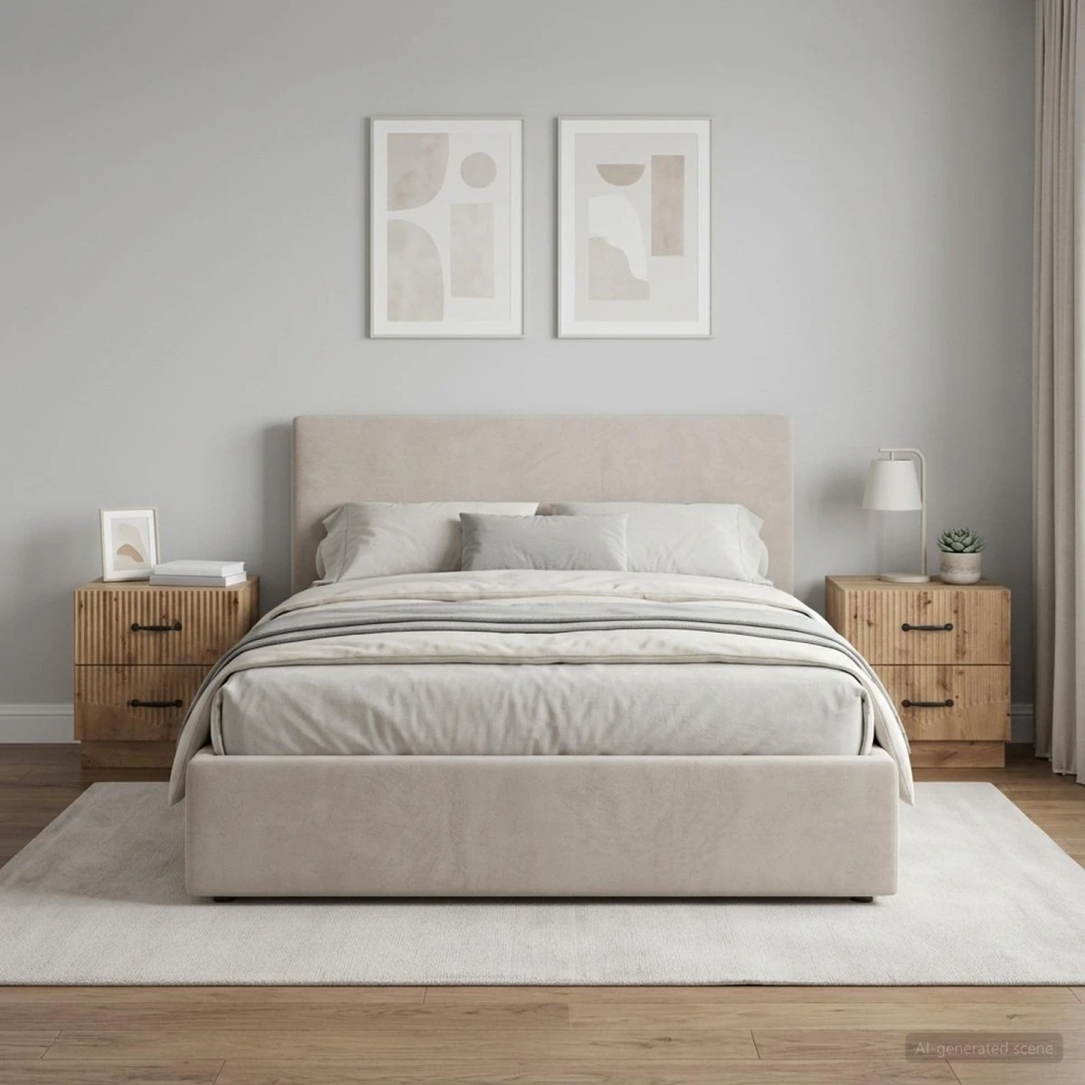 vidaXL Natskab 2 stk. Artisan-eg 43 x 34,5 x 44,5 cm