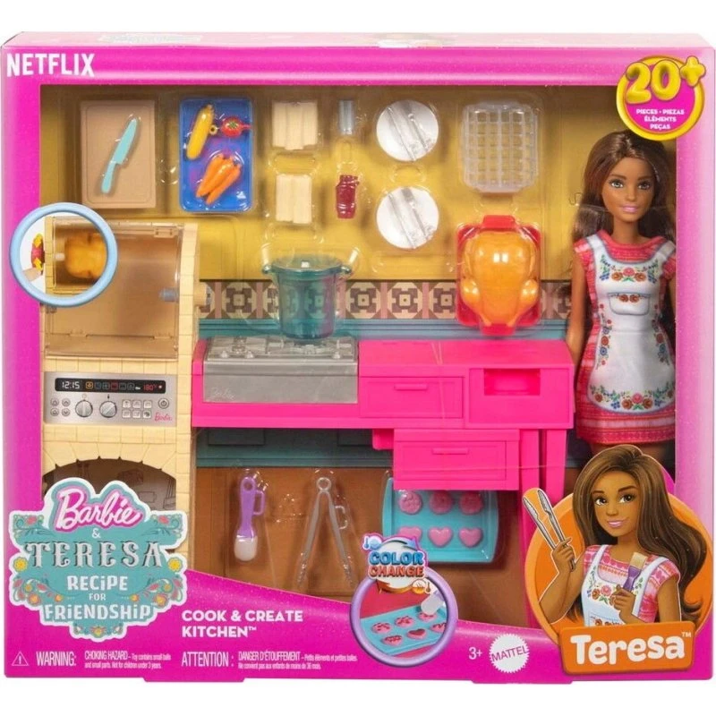 Barbie & Teresa 'Recipe for Friendship' Teresa-dukke med køkken