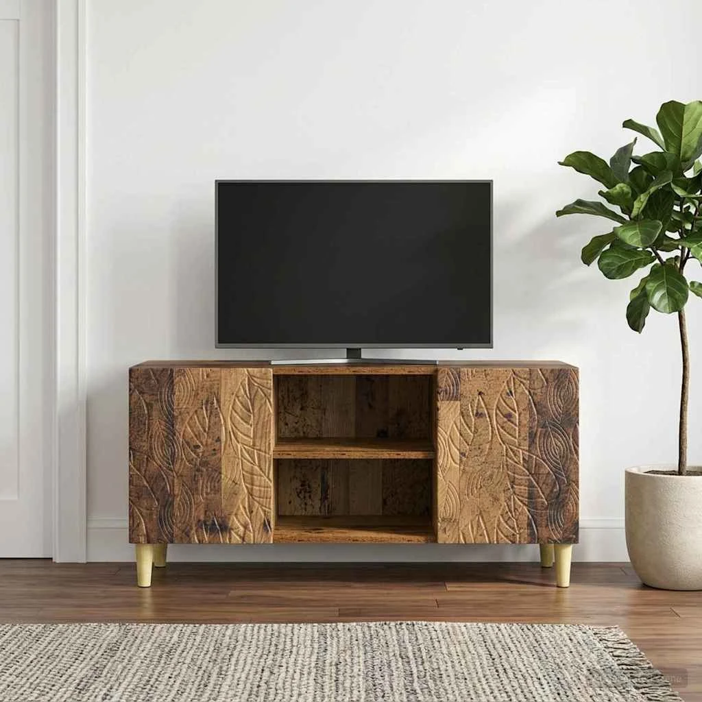 vidaXL TV-skab i gammelt træ, 102 x 34,5 x 50 cm