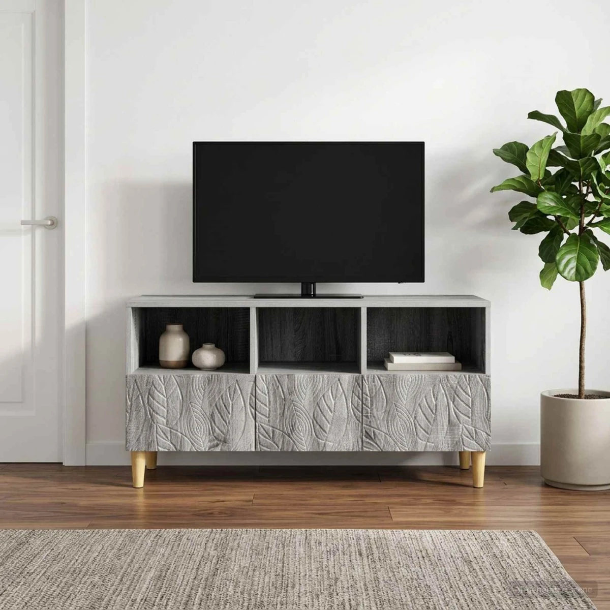 vidaXL TV-skab 102 cm - Grå Sonoma