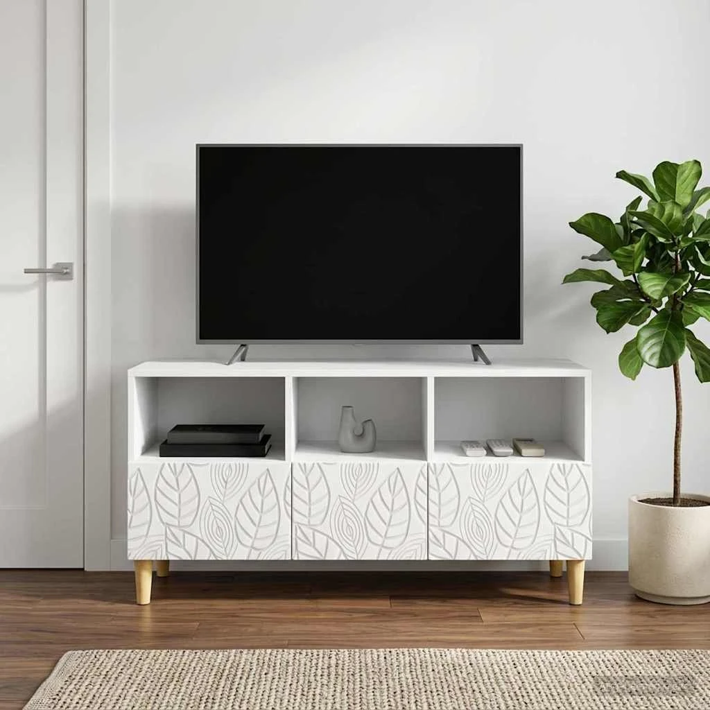 vidaXL TV-skab 102 x 34,5 x 50 cm - Hvid
