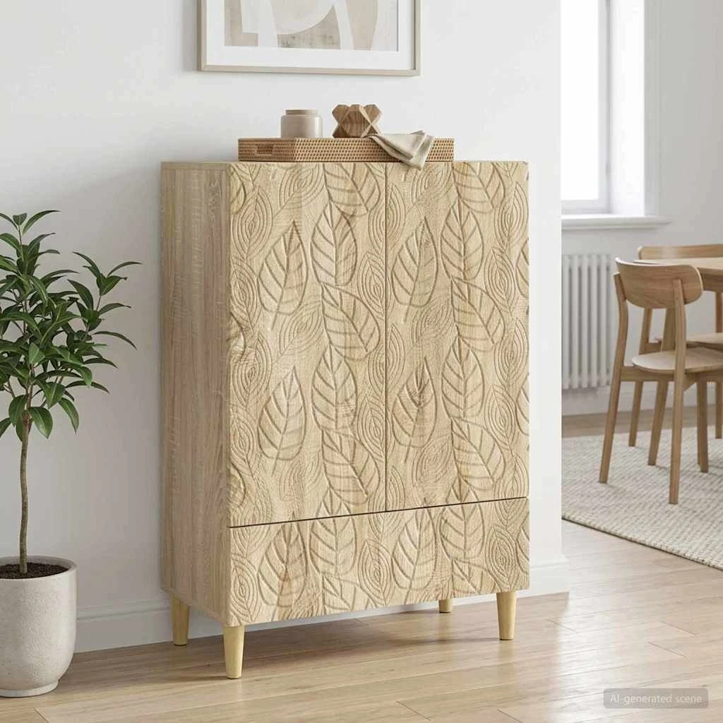 vidaXL Sideboard Sonoma-eg 66 x 34,5 x 95 cm