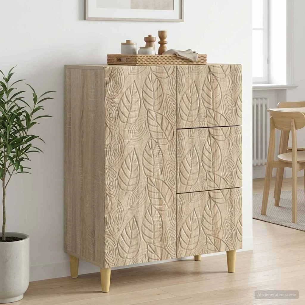 vidaXL Sideboard Sonoma-eg 66 x 34,5 x 90 cm