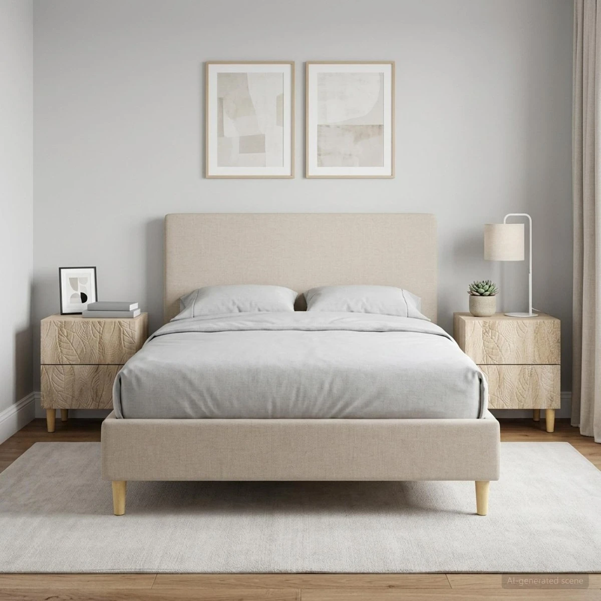 vidaXL Sengebord 2 stk. Sonoma-eg 43 x 34,5 x 48 cm