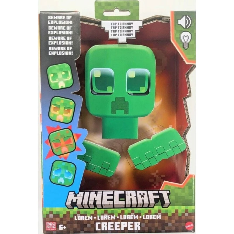 Minecraft My Pet Creeper – Interaktiv figur 14 cm