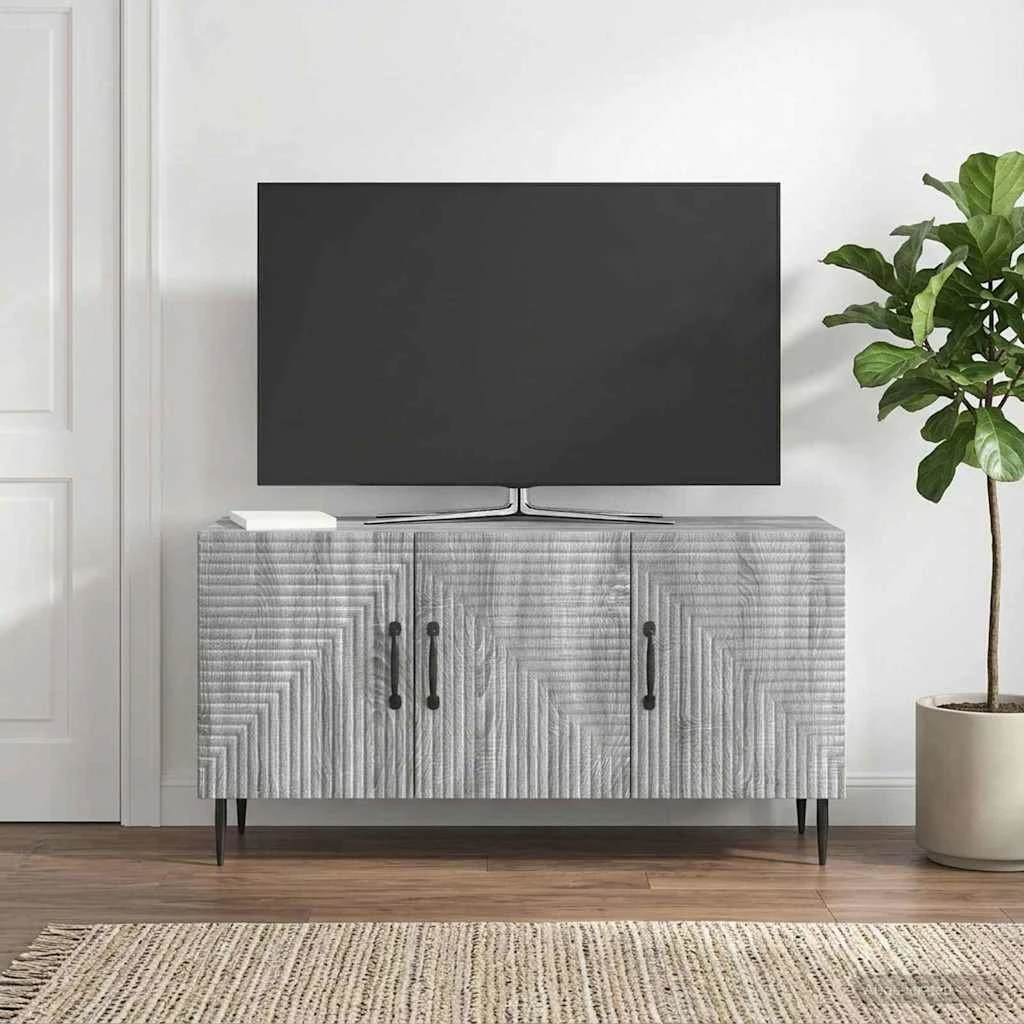 vidaXL TV-skab i grå sonoma-eg, 99 x 34,5 x 50 cm