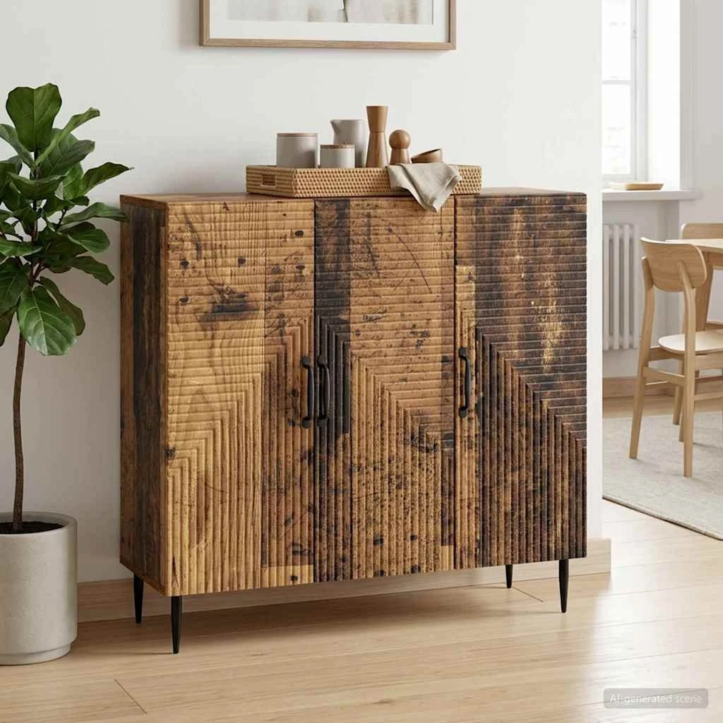 vidaXL Sideboard Gammelt træ 89 x 34,5 x 80 cm
