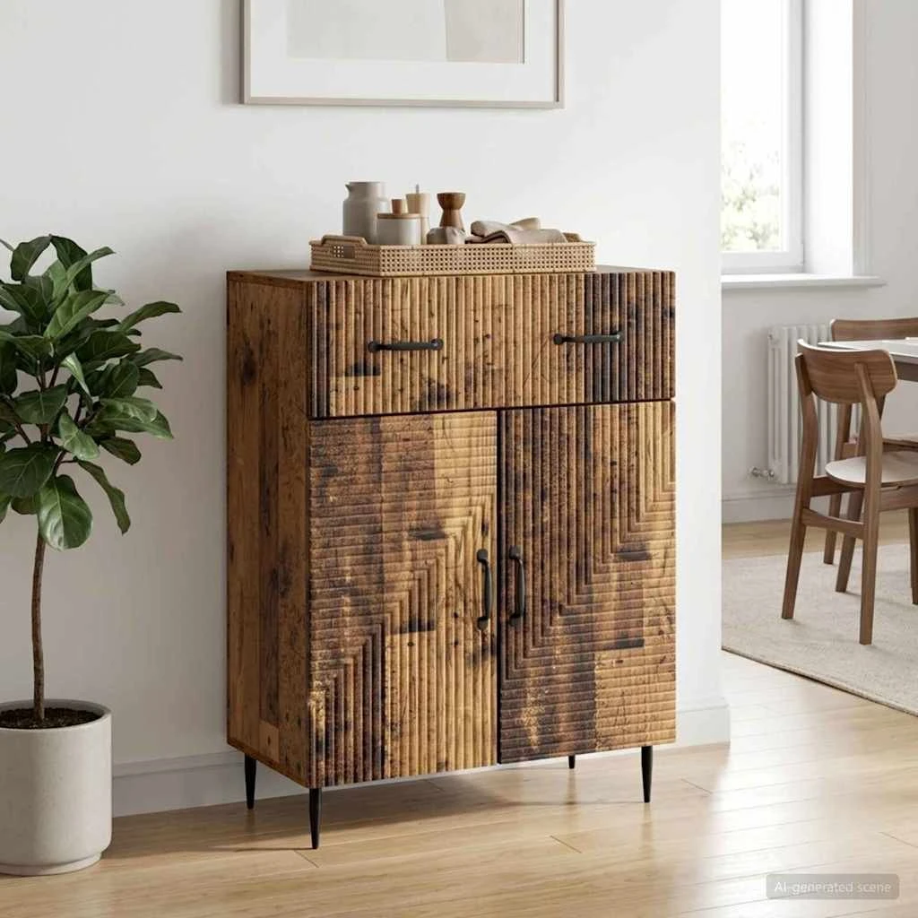 vidaXL Sideboard Gammelt træ 66 x 34,5 x 89,5 cm