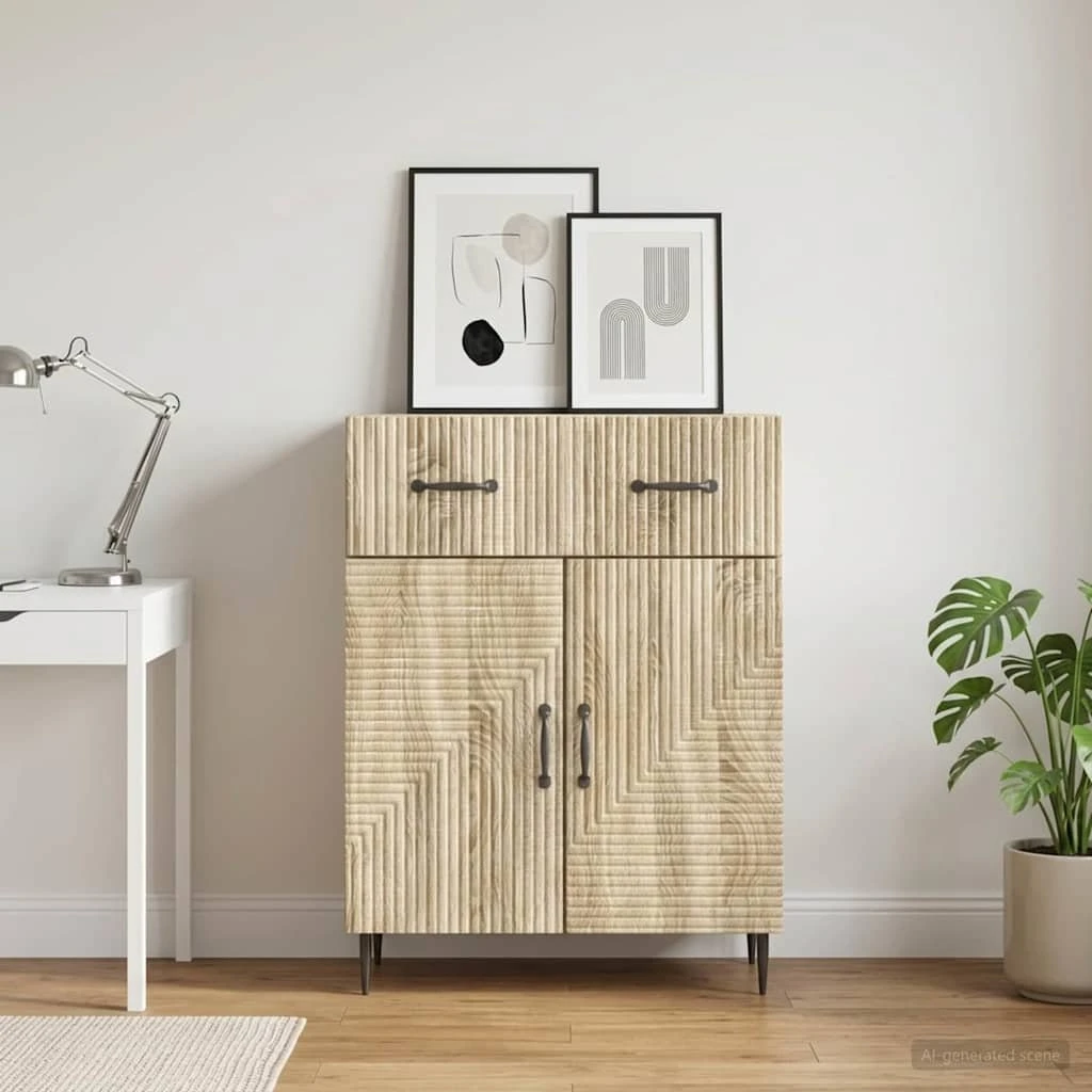 vidaXL Sideboard Sonoma-eg 66 x 34,5 x 89,5 cm