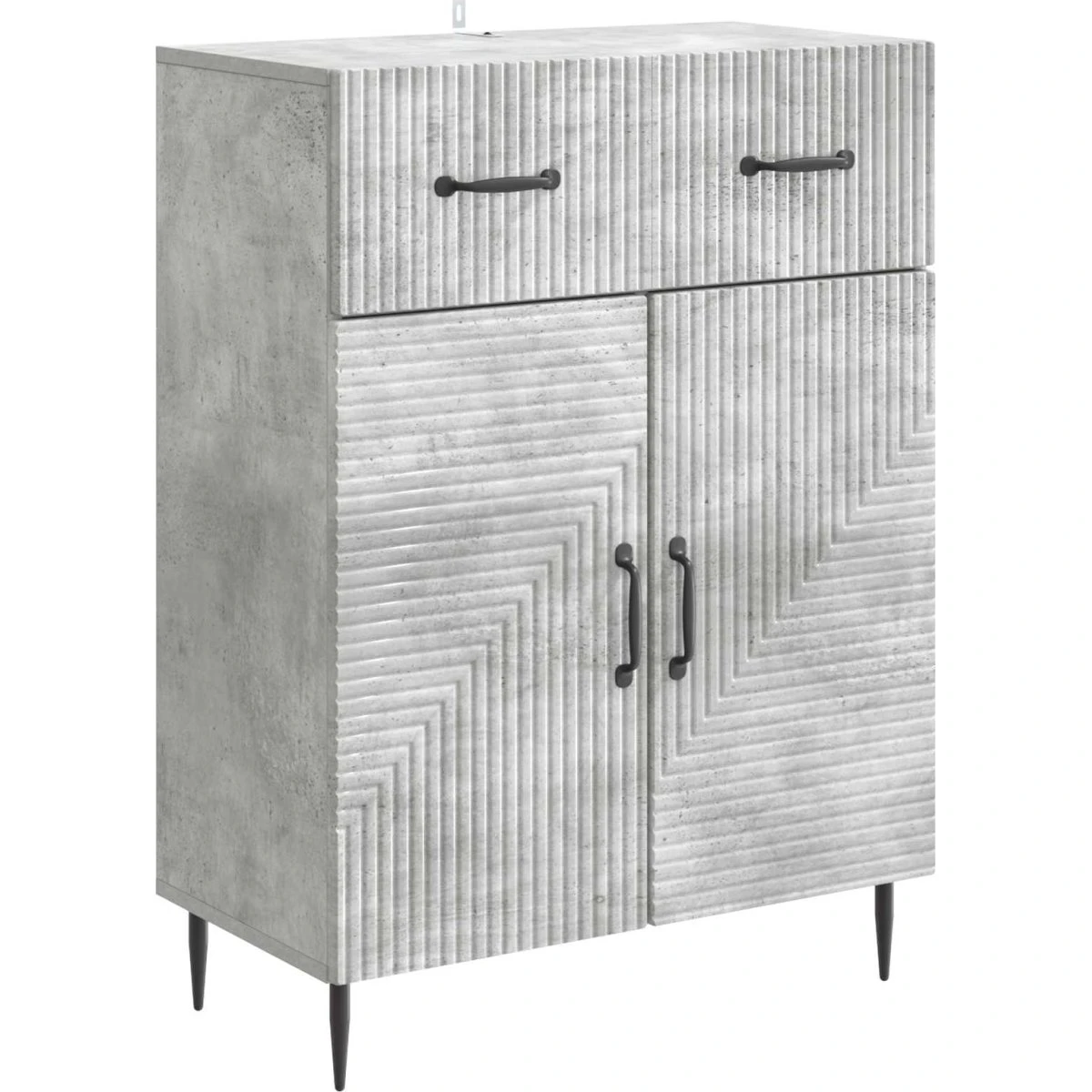 vidaXL Sideboard Betongrå 66 x 34,5 x 89,5 cm