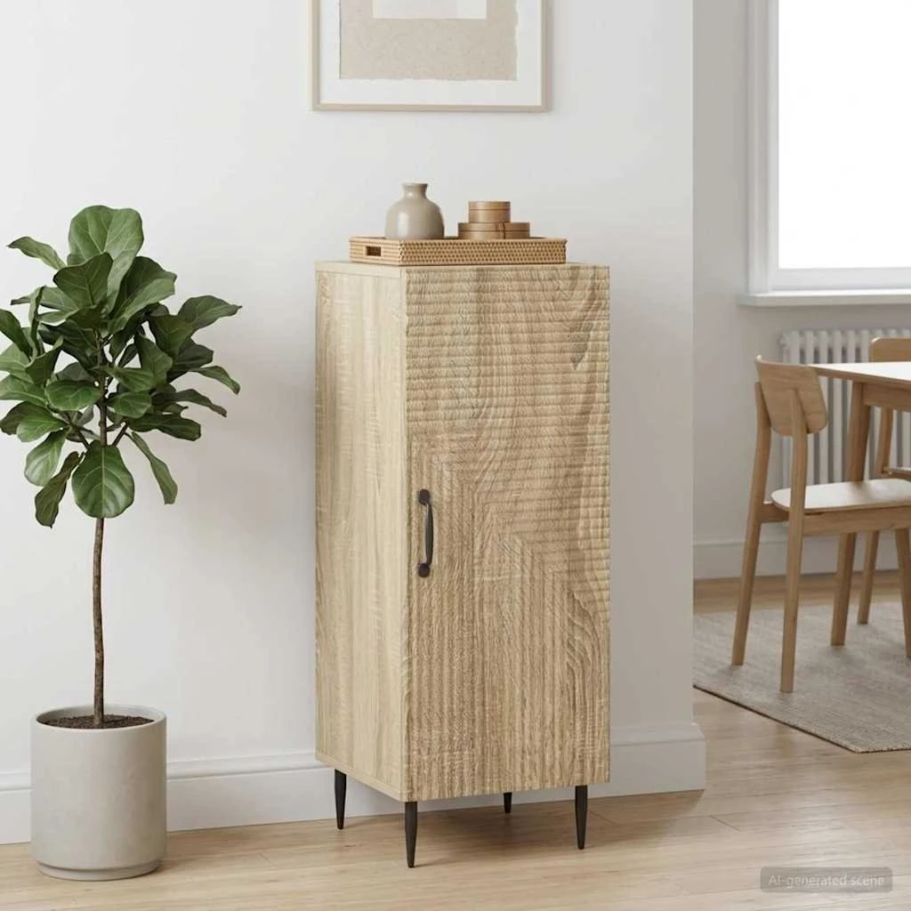 vidaXL Sideboard Sonoma-eg 33 x 34,5 x 89,5 cm