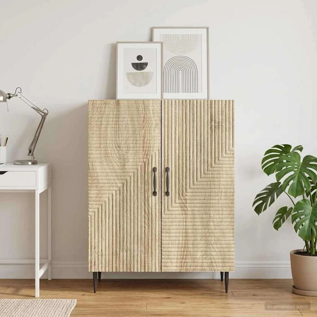 vidaXL Sideboard Sonoma-eg 66 x 34,5 x 89,5 cm