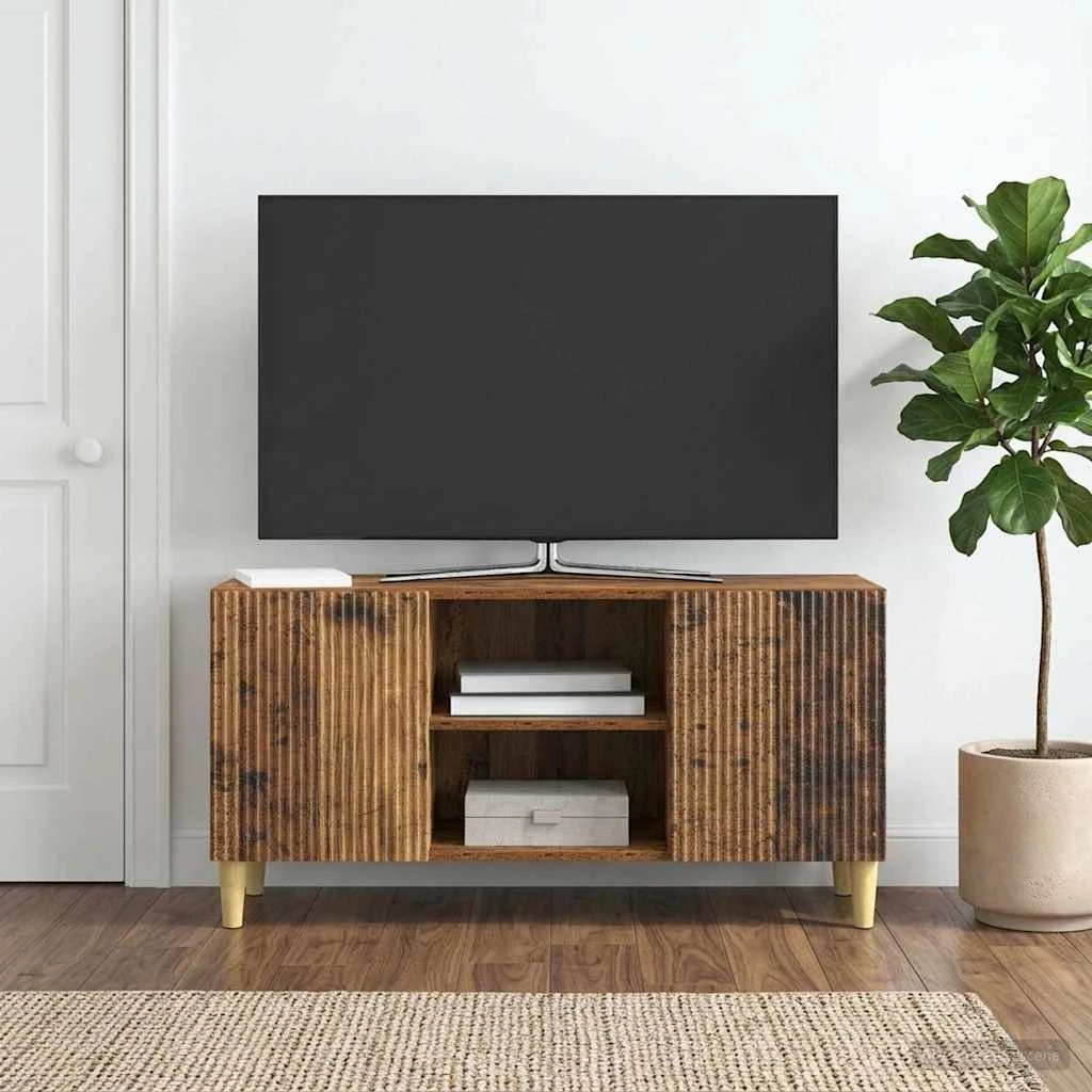 vidaXL TV-skab i gammelt træ, 102 x 34,5 x 50 cm