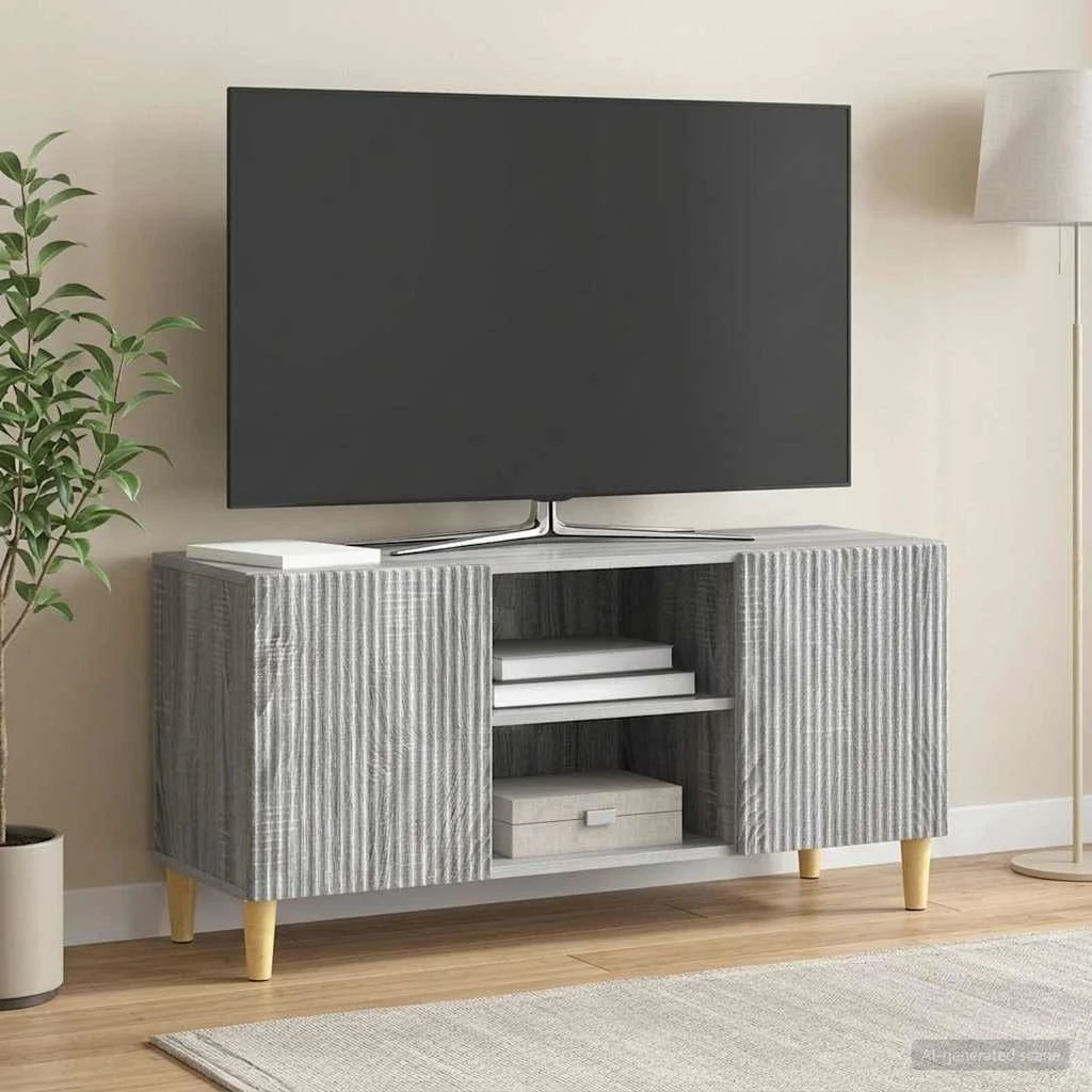 vidaXL TV-skab i grå sonoma-eg - 102 x 34,5 x 50 cm