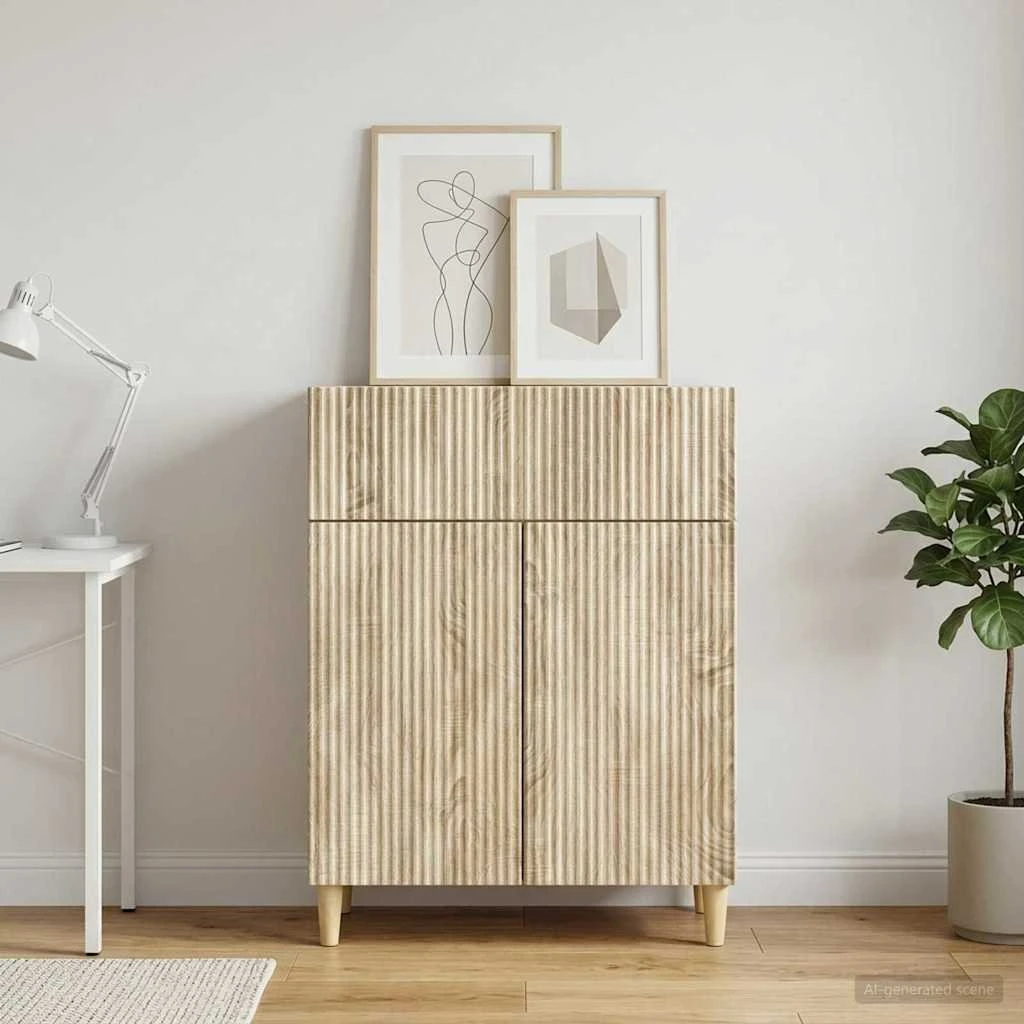 vidaXL Sideboard Sonoma-eg, 66 x 34,5 x 90 cm