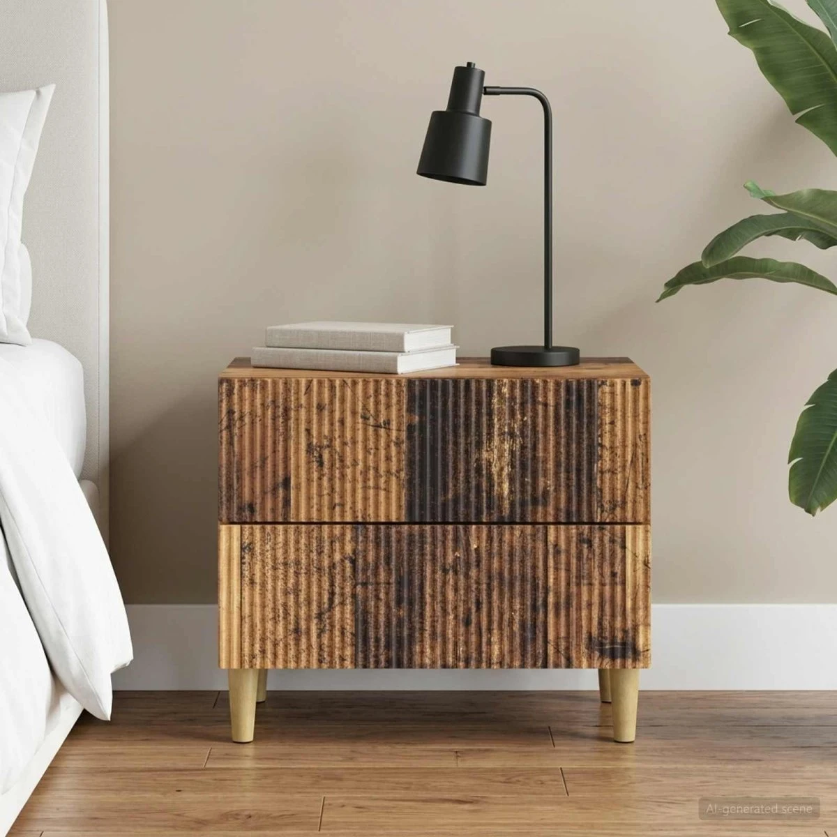 vidaXL Natskab i gammelt træ, 62 x 34,5 x 48 cm