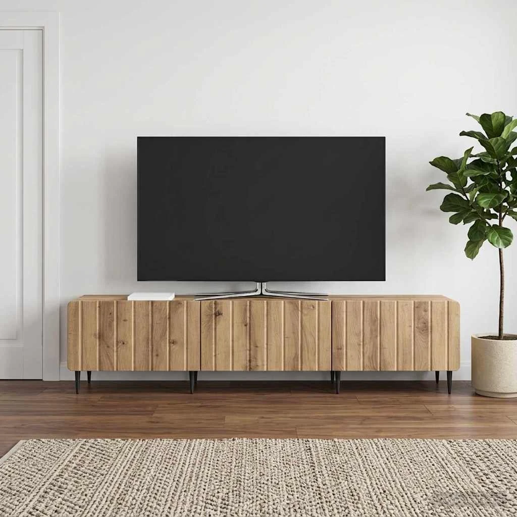 vidaXL TV-skab i Artisan-eg, 147 x 34,5 x 32 cm