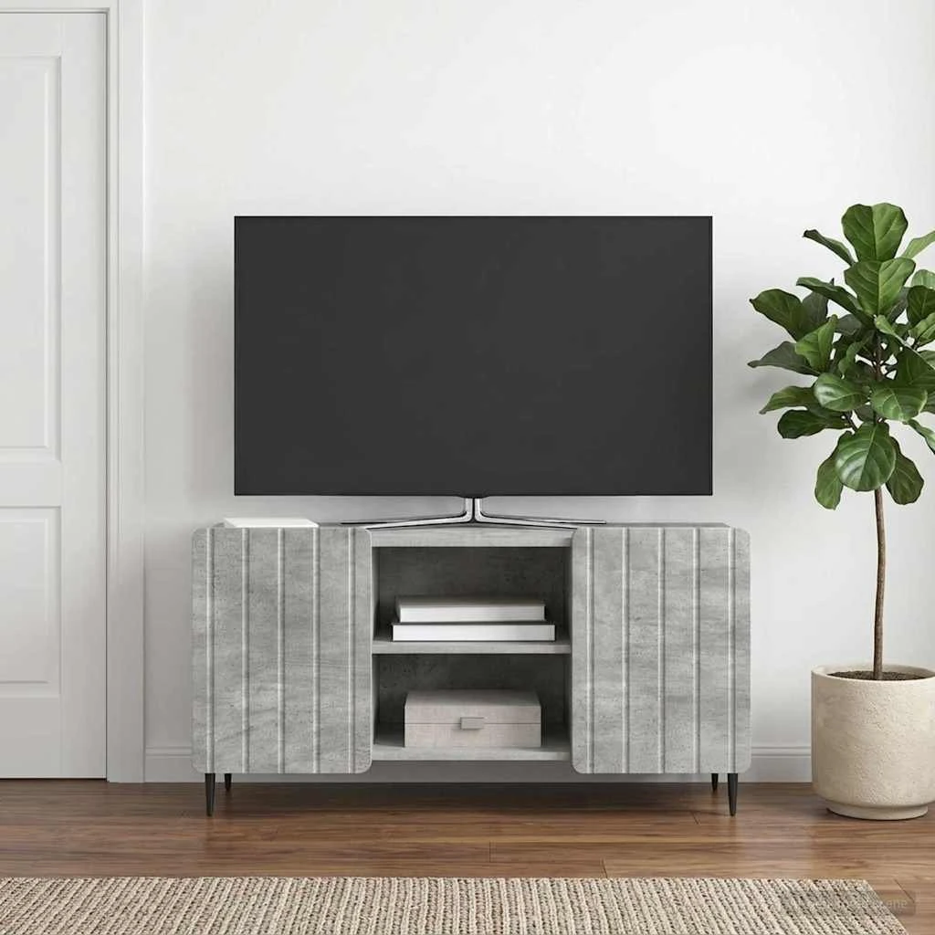 vidaXL TV-skab 102 x 34,5 x 52 cm - Betongrå