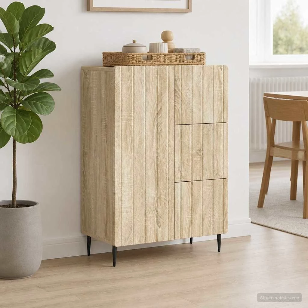 vidaXL Sideboard Sonoma-eg 66 x 34,5 x 91,5 cm