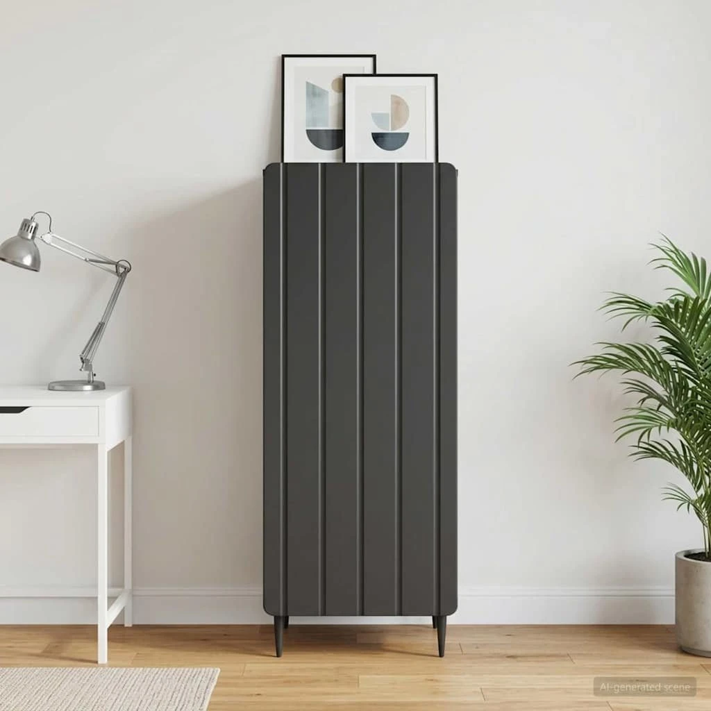 vidaXL Sideboard Sort 34,5 x 33 x 92 cm i konstrueret træ