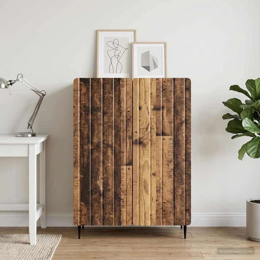 vidaXL Sideboard Gammelt træ 66 x 34,5 x 92 cm
