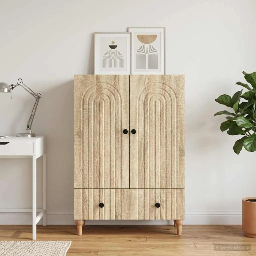 vidaXL Sideboard Sonoma-eg 66 x 34,5 x 95 cm