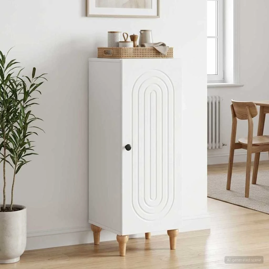 vidaXL Sideboard Hvid 33 x 34,5 x 90 cm i konstrueret træ