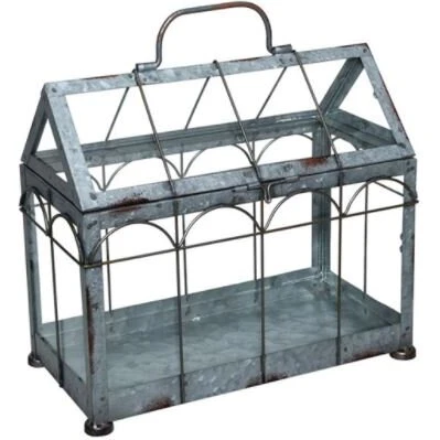 Eschert Design Mini drivhus 29x15x26 cm (metal/glas)