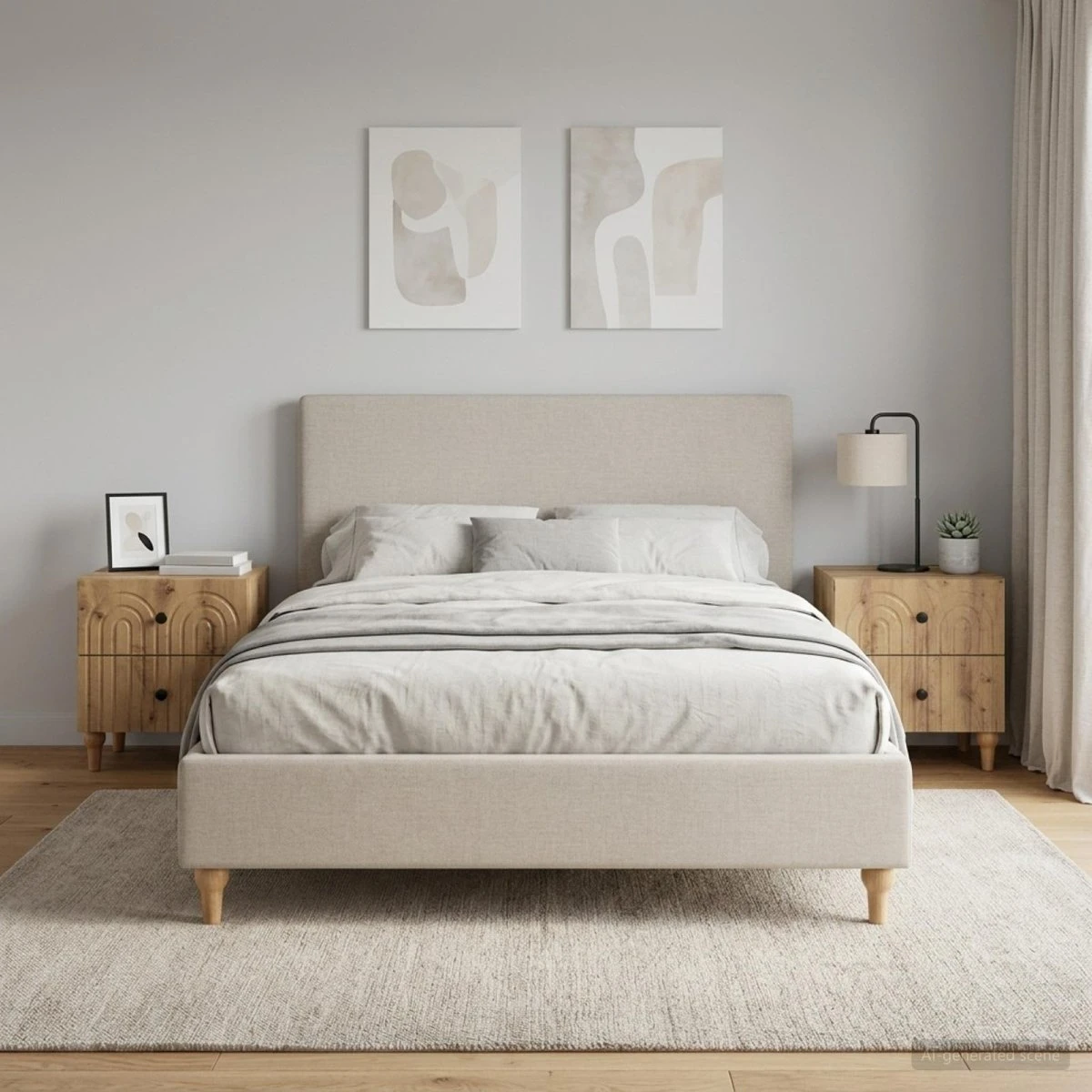 vidaXL Natskab 2 stk. Artisan-eg 43 x 34,5 x 48 cm