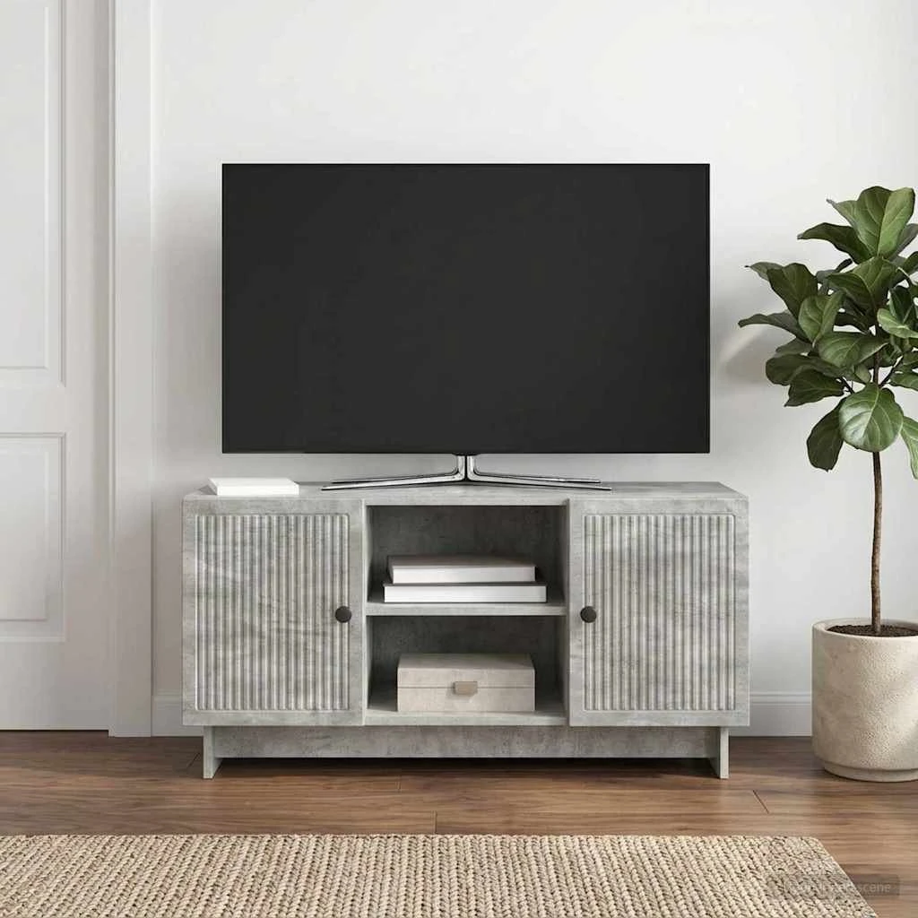 vidaXL TV-skab 102 x 34,5 x 50 cm Betongrå