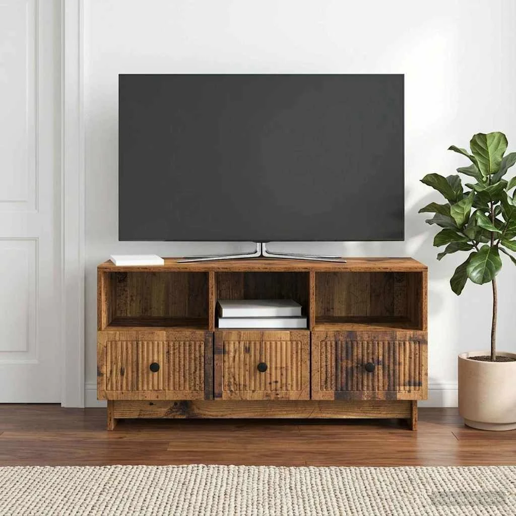 vidaXL TV-skab i gammelt træ, 102 x 34,5 x 50 cm