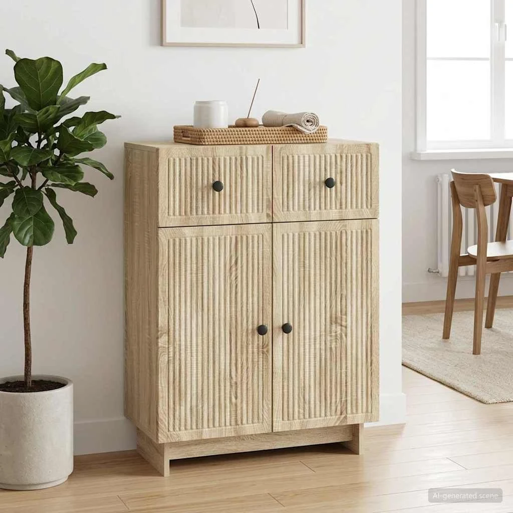 vidaXL Sideboard Sonoma-eg 66 x 34,5 x 90 cm