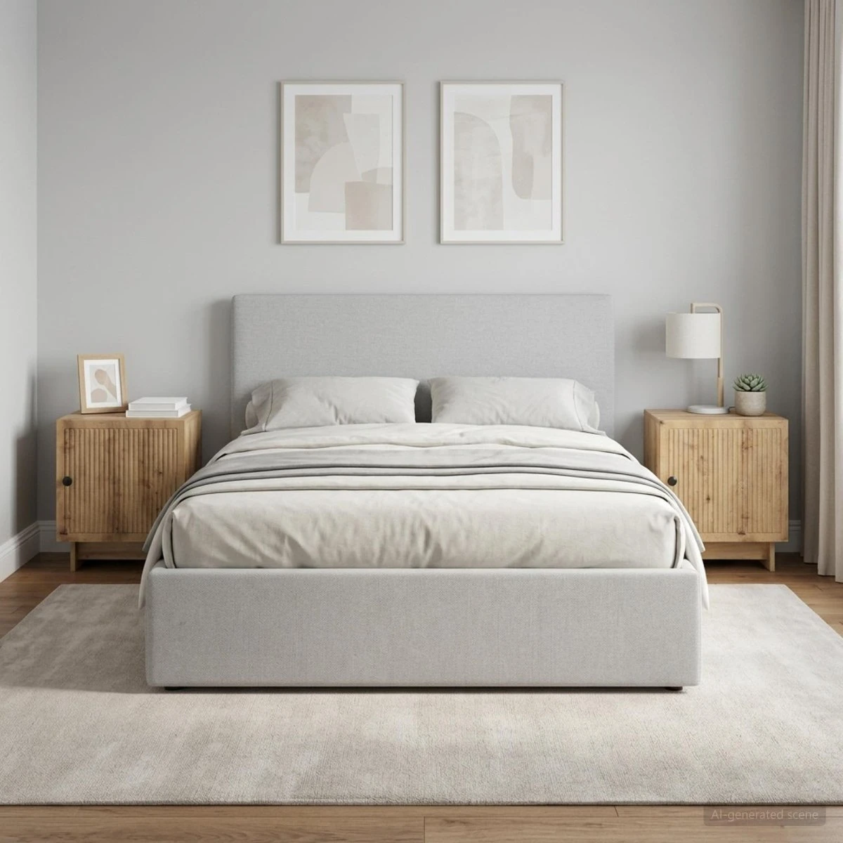 vidaXL Natskab 2 stk. Artisan-eg, 43 x 34,5 x 50 cm