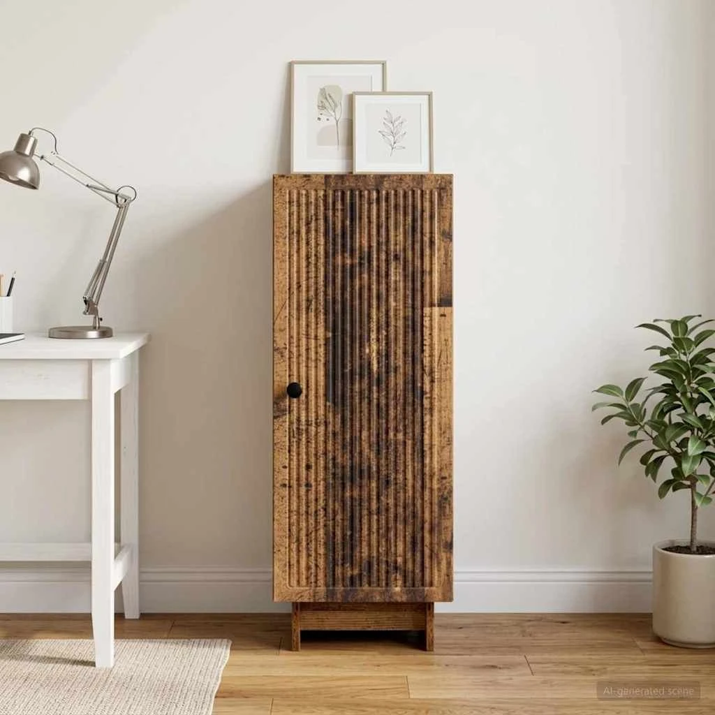 vidaXL Sideboard Gammelt træ 33 x 34,5 x 90 cm