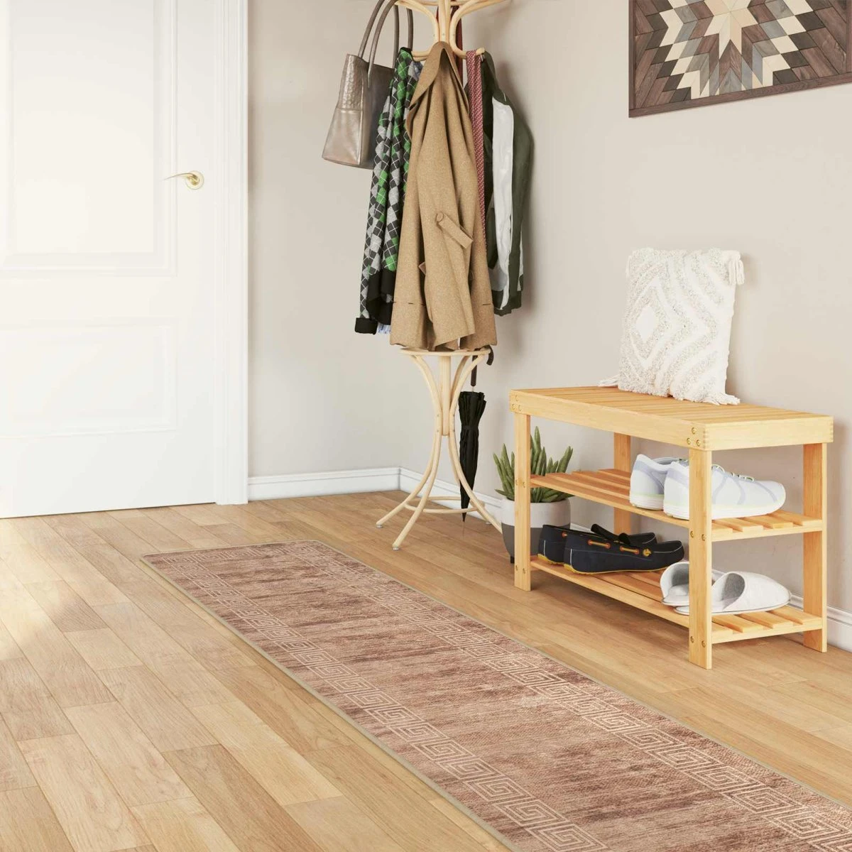 vidaXL MARSA Løber Beige & Guld 50 x 450 cm