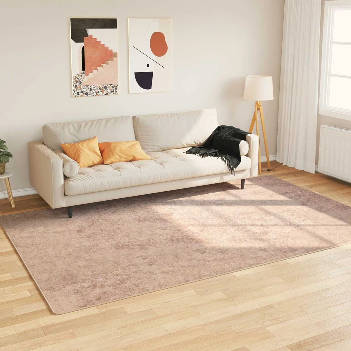 vidaXL MARSA Tæppe Runner, Sandfarvet, 190 x 300 cm