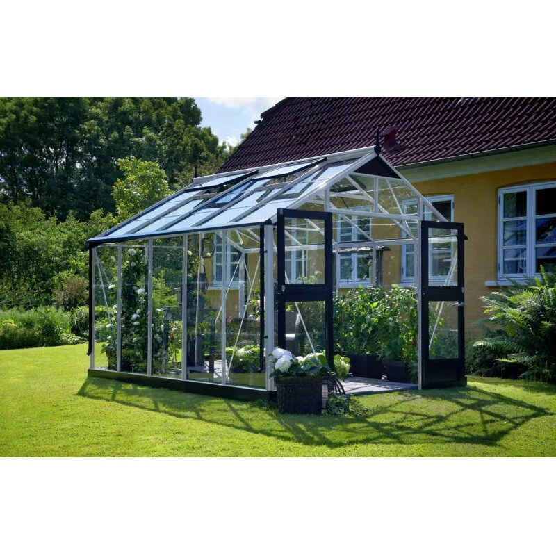 Juliana Premium drivhus 10,9 m², 3 mm hærdet glas