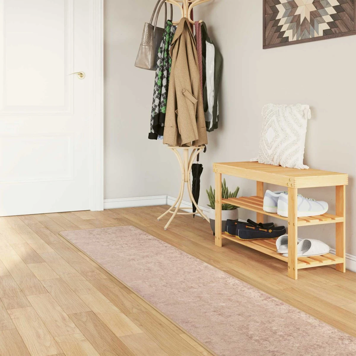 vidaXL MARSA Løbertæppe Sandfarvet 50 x 250 cm