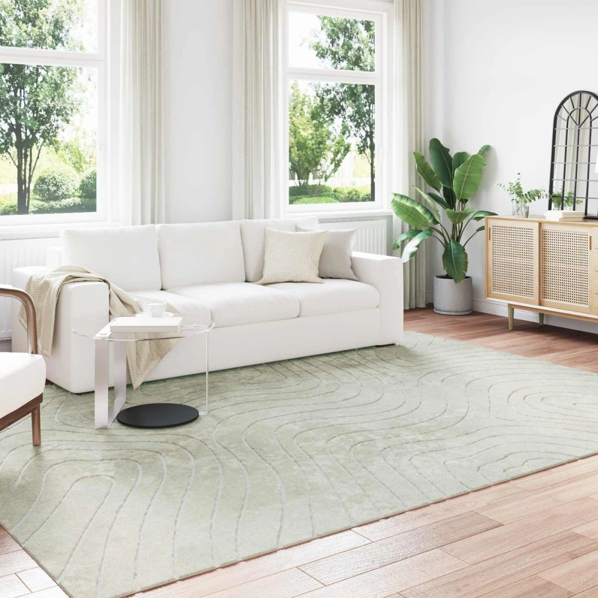 vidaXL PALMERAS Tæppe Grøn 240 x 340 cm