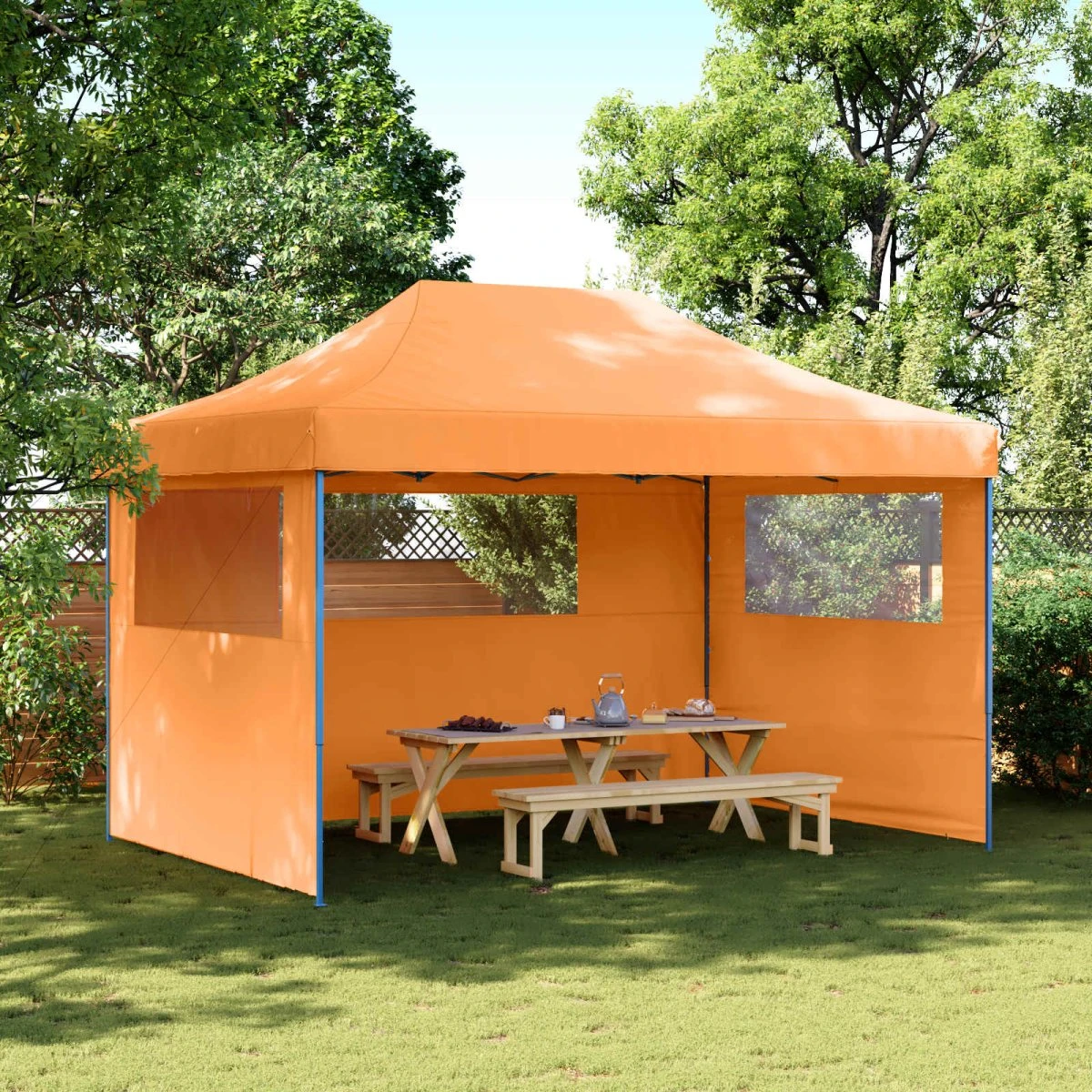 vidaXL Partytelt 279 x 410 x 315 cm - Orange Oxford stof