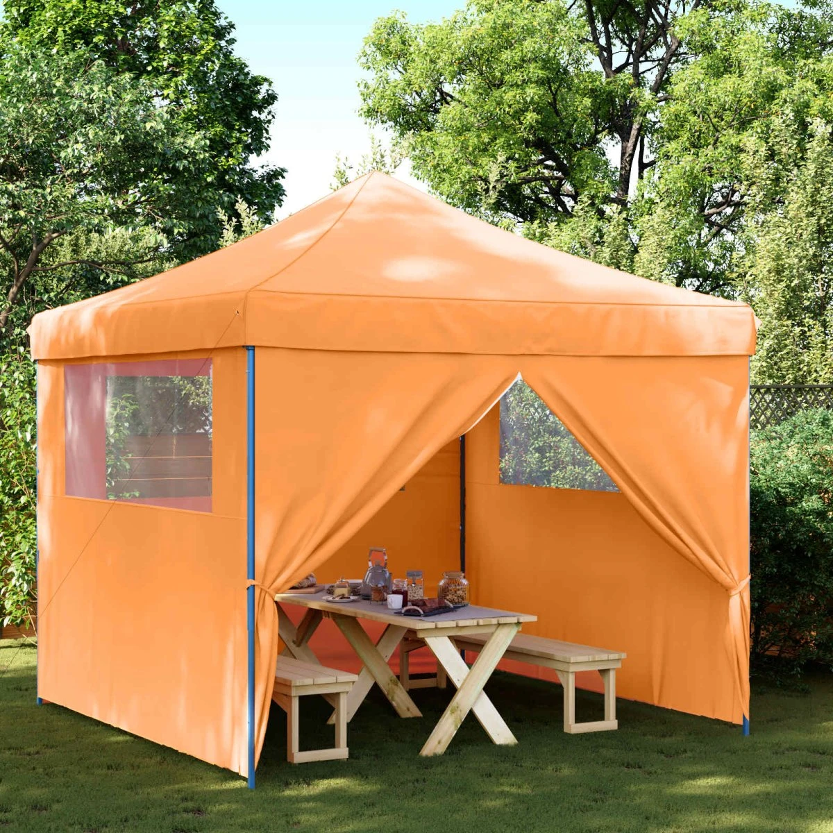 vidaXL Partytelt 292 x 292 x 315 cm - Orange Oxford