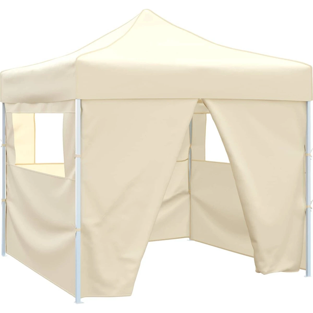 vidaXL Partytelt 291 x 291 x 315 cm - Cremefarvet Oxford stof