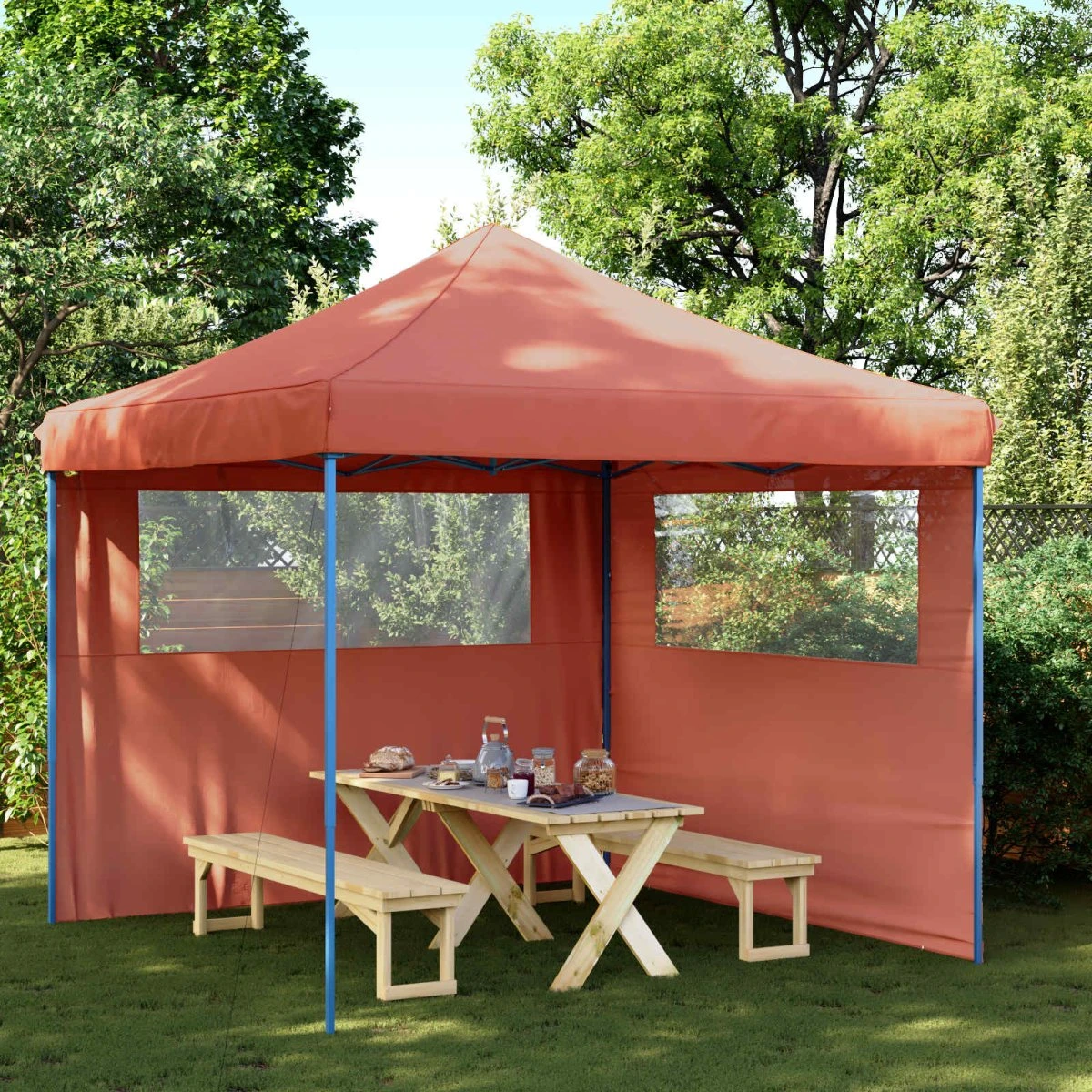 vidaXL Party Tent 292 x 292 x 315 cm Terrakotta Oxford