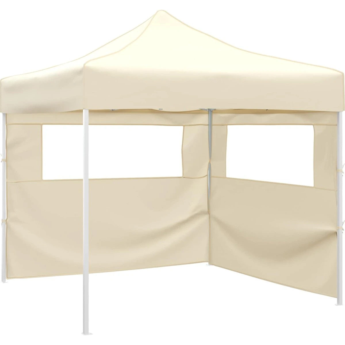 vidaXL Party Tent 291 x 291 x 315 cm - Cremefarvet Oxford stof