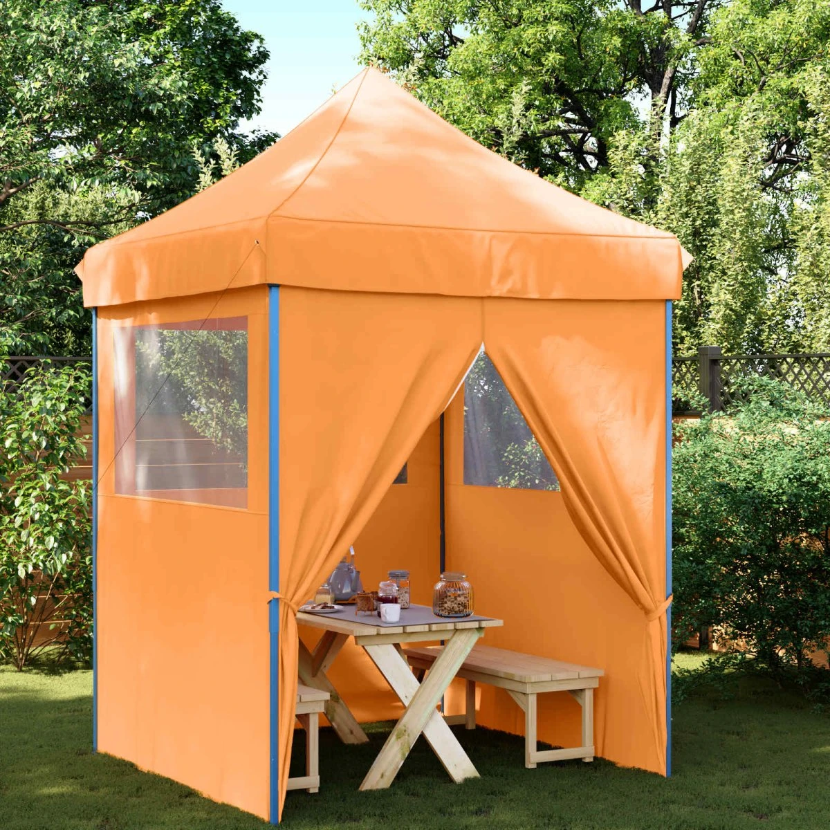vidaXL Party Tent 200 x 200 x 306 cm - Orange Oxford