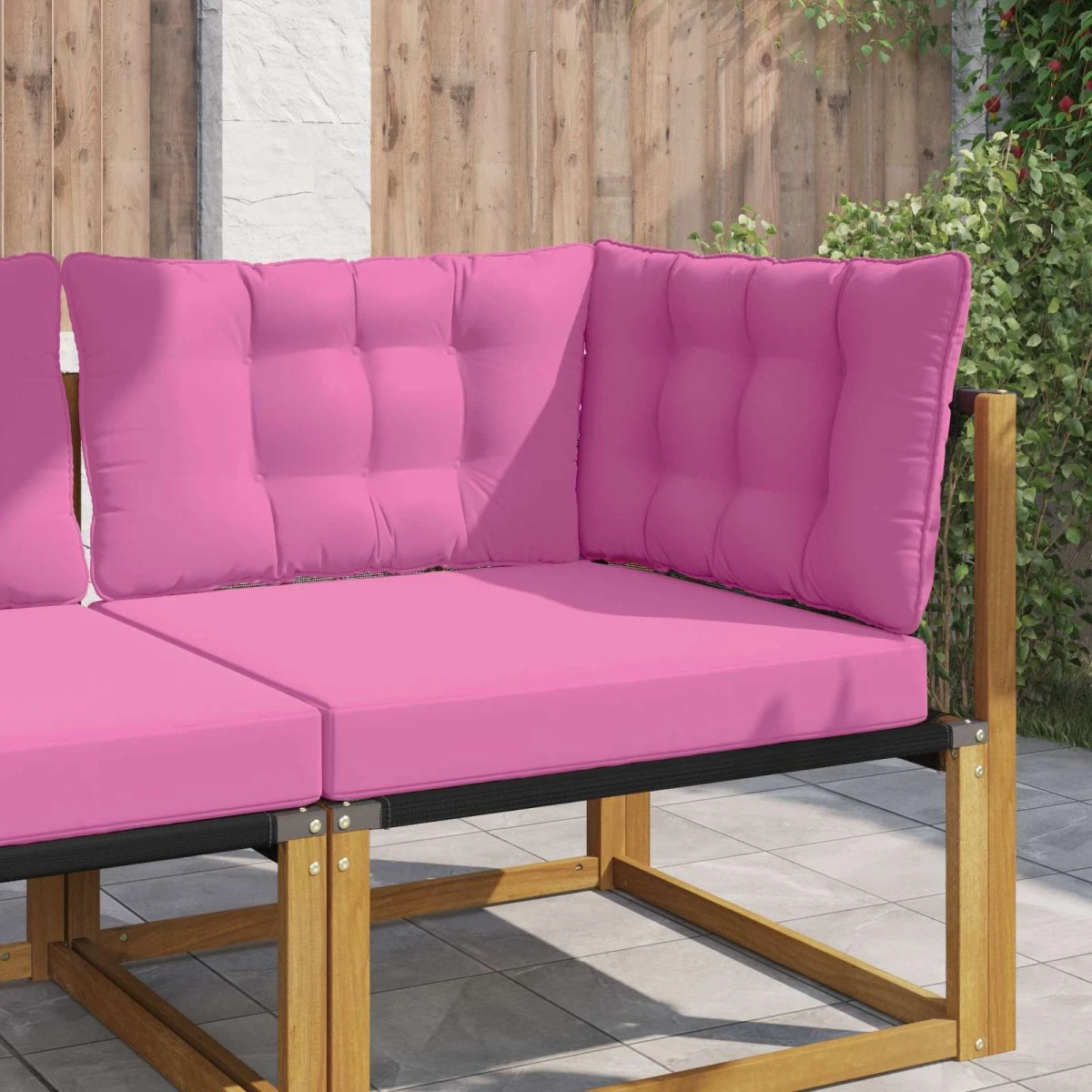 vidaXL Udendørs Sofa Pude Lyserød, 68,5 x 68,5 cm