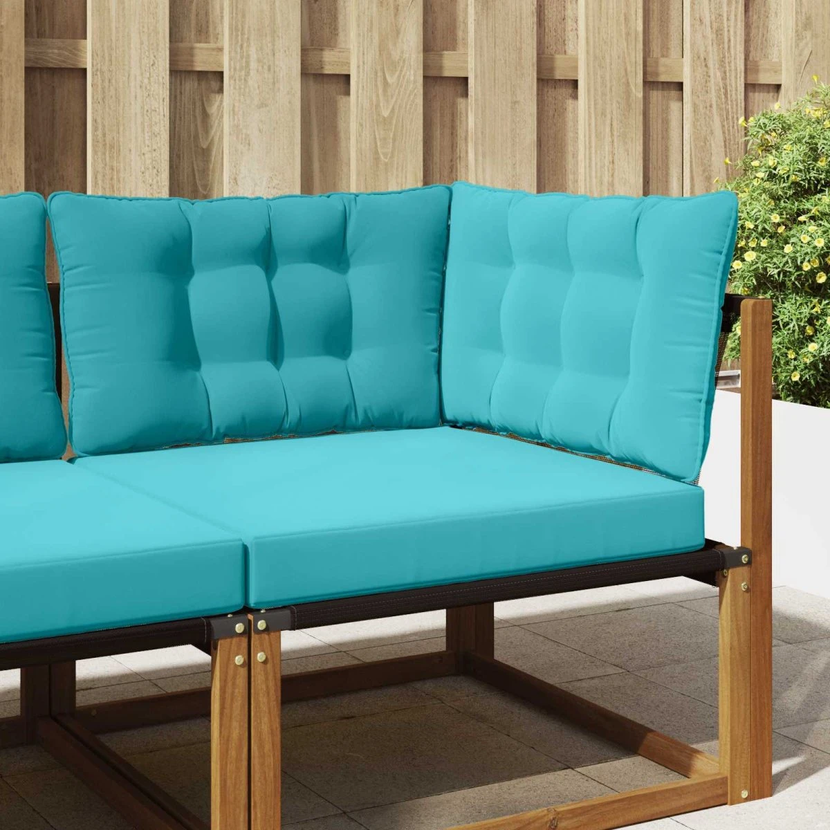 vidaXL Udendørs Sofa Pude, Turkis, 68,5 x 68,5 cm