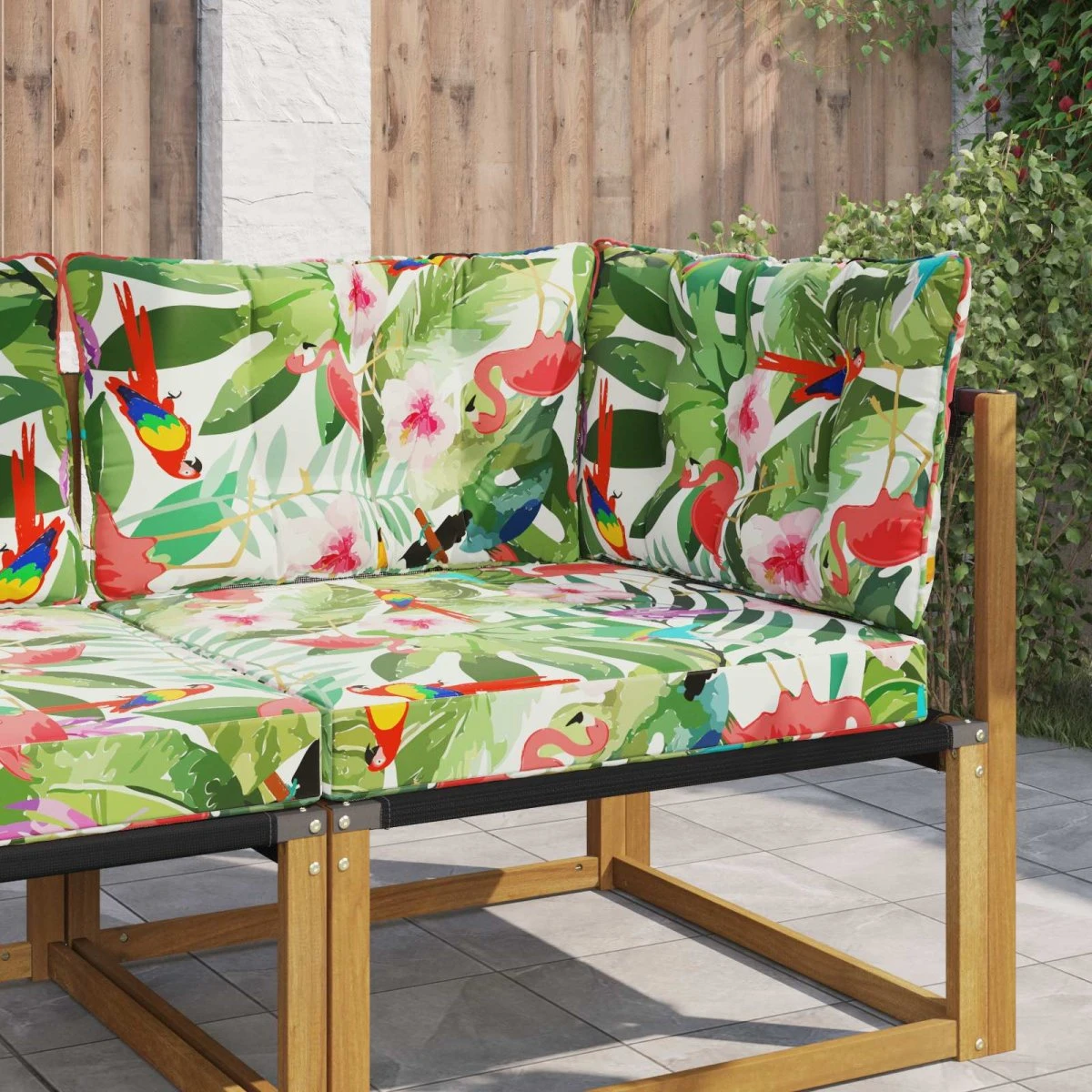 vidaXL Udendørs Sofa Pude i 3 dele, Farverig, 68,5 x 68,5 cm
